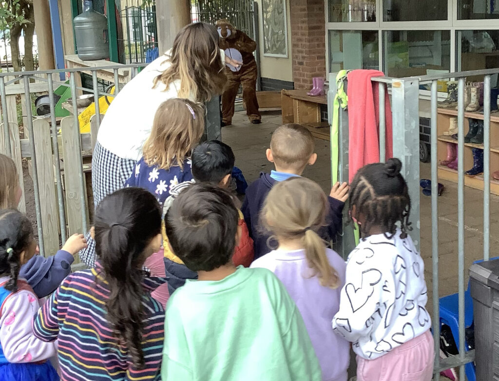 Children at Begbrook Primary Academy go on a bear hunt adventure